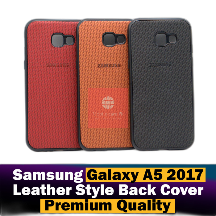 Samsung Galaxy A5 2017 Back Cover Leather Type Soft A520 Case For Boys - Image 2
