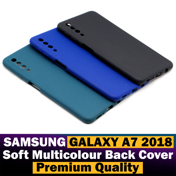 Samsung Galaxy A7 2018 Soft Silicon Multicolour Mobile Cover - Image 2 Samsung Galaxy A7 2018 Soft Silicon Multicolour Mobile Cover - Image 2