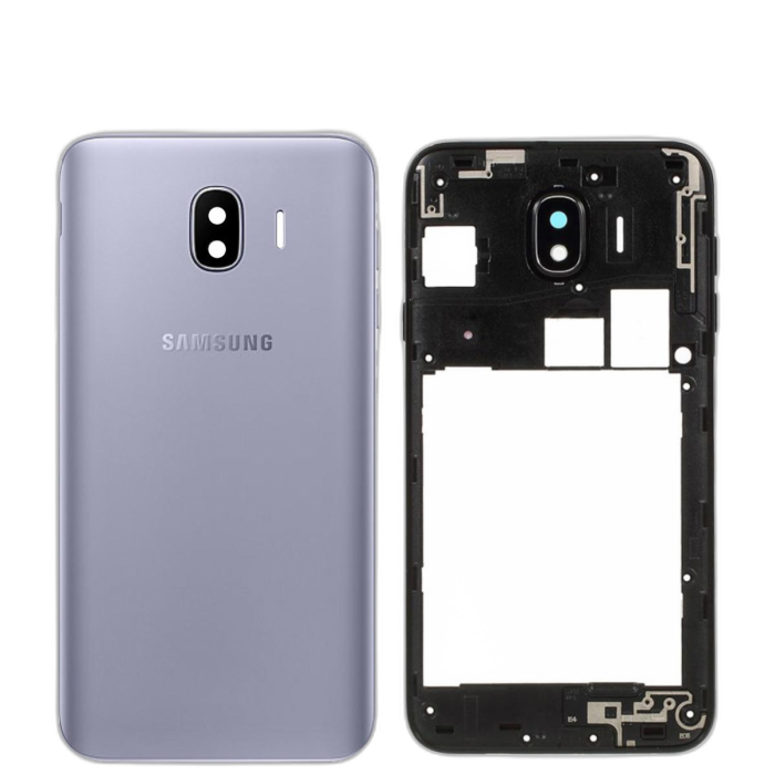 Samsung Galaxy J4 Housing Middle Frame With Side Button and Camera Lens Complete Body Casing Replacement For Galaxy J4 - Purple - Image 2 Samsung Galaxy J4 Housing Middle Frame With Side Button and Camera Lens Complete Body Casing Replacement For Galaxy J4 - Purple - Image 2