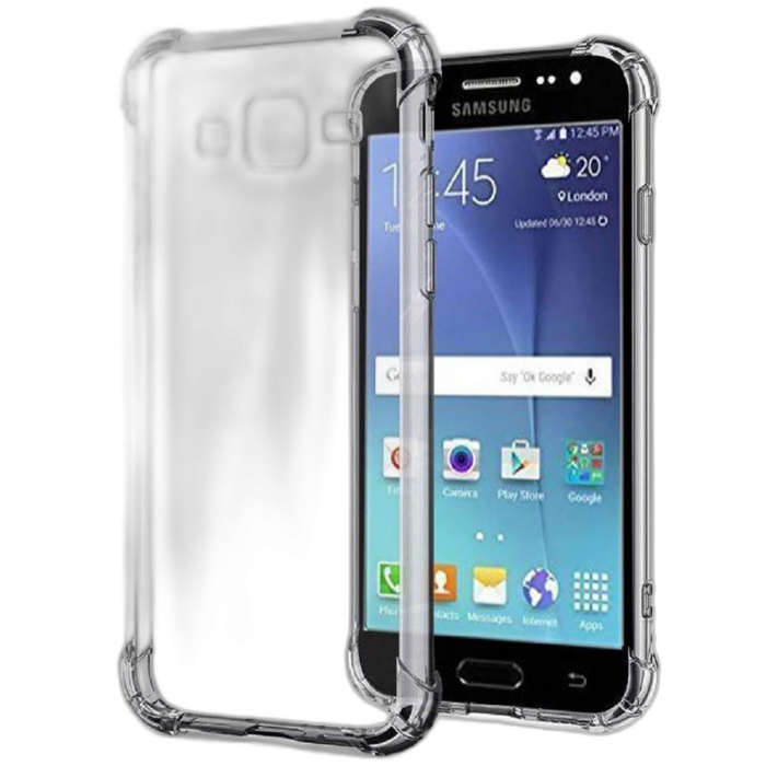Samsung Galaxy J7 Core Transparent Anti Shock Soft Crystal Clear Case - Image 2