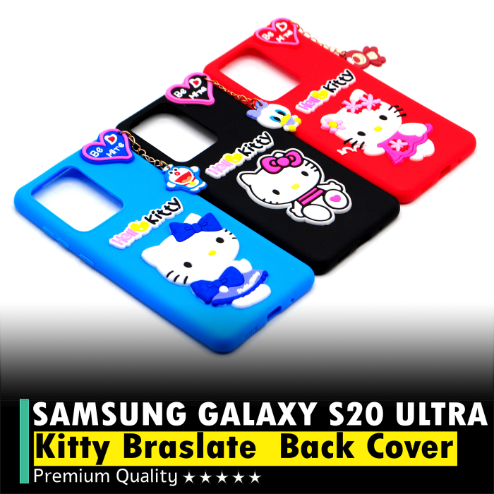 Samsung Galaxy S20 Ultra Hello Kitty Braslate Chain Soft Mobile Cover - Image 2 Samsung Galaxy S20 Ultra Hello Kitty Braslate Chain Soft Mobile Cover - Image 2
