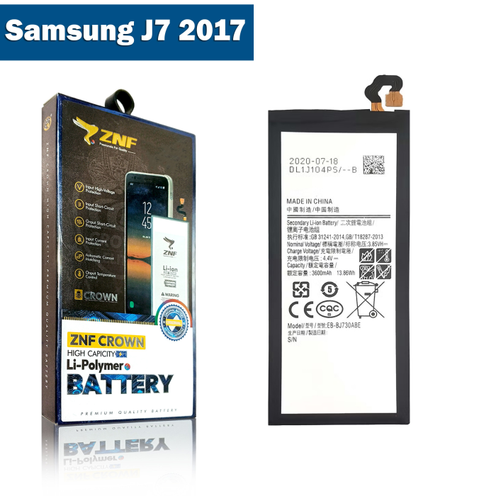 Samsung J7 2017 Battery Replacement - ZNF 3600mAh (EB-BJ730ABE) - Image 2 Samsung J7 2017 Battery Replacement - ZNF 3600mAh (EB-BJ730ABE) - Image 2