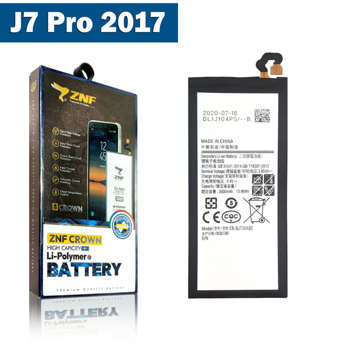 Samsung J7 Pro 2017 Battery Replacement - ZNF 3600mAh (EB-BJ730ABE) - Image 2 Samsung J7 Pro 2017 Battery Replacement - ZNF 3600mAh (EB-BJ730ABE) - Image 2
