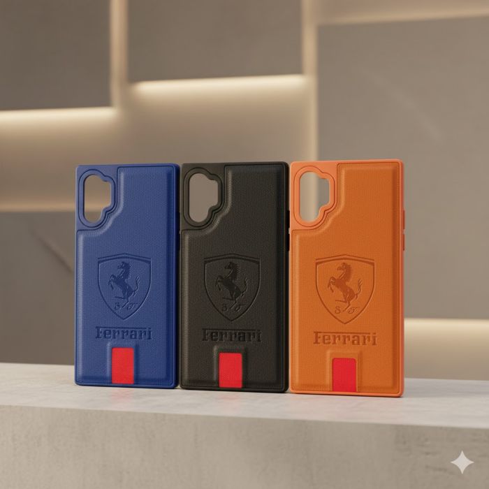 Samsung Note 10 Plus Multicolour Soft Ferrari Style Leather Cover - Image 2 Samsung Note 10 Plus Multicolour Soft Ferrari Style Leather Cover - Image 2