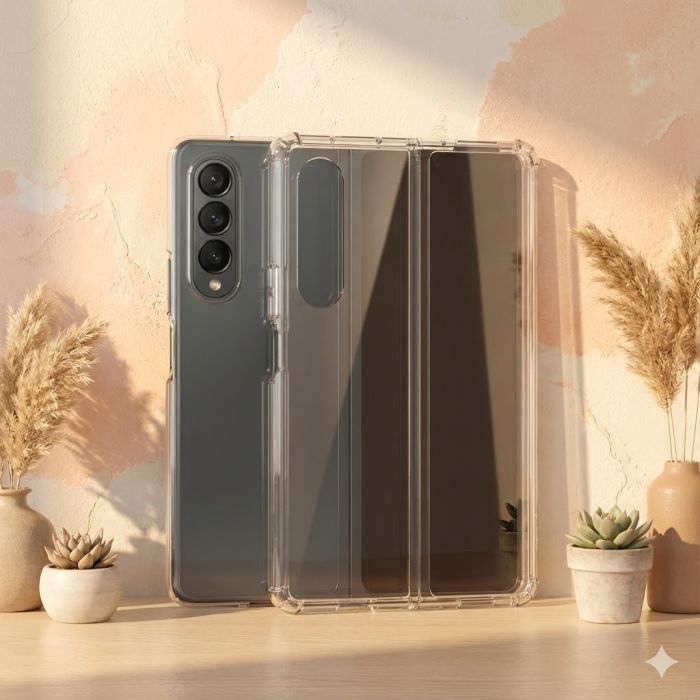Samsung Z Fold 3 Transparent Bumper Cover - Image 2 Samsung Z Fold 3 Transparent Bumper Cover - Image 2