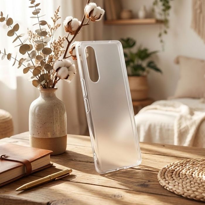 Sony Xperia 5 III Matte Style Sides Transparent Silicone Case - Image 2 Sony Xperia 5 III Matte Style Sides Transparent Silicone Case - Image 2