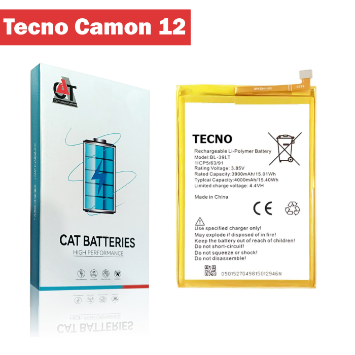 Tecno Camon 12 Battery Replacement - CAT 4000mAh (BL-39LT) - Image 2 Tecno Camon 12 Battery Replacement - CAT 4000mAh (BL-39LT) - Image 2