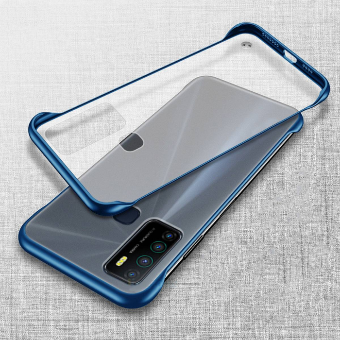 Tecno Camon 15 Clear Matte Borderless Case Blue - Image 2 Tecno Camon 15 Clear Matte Borderless Case Blue - Image 2