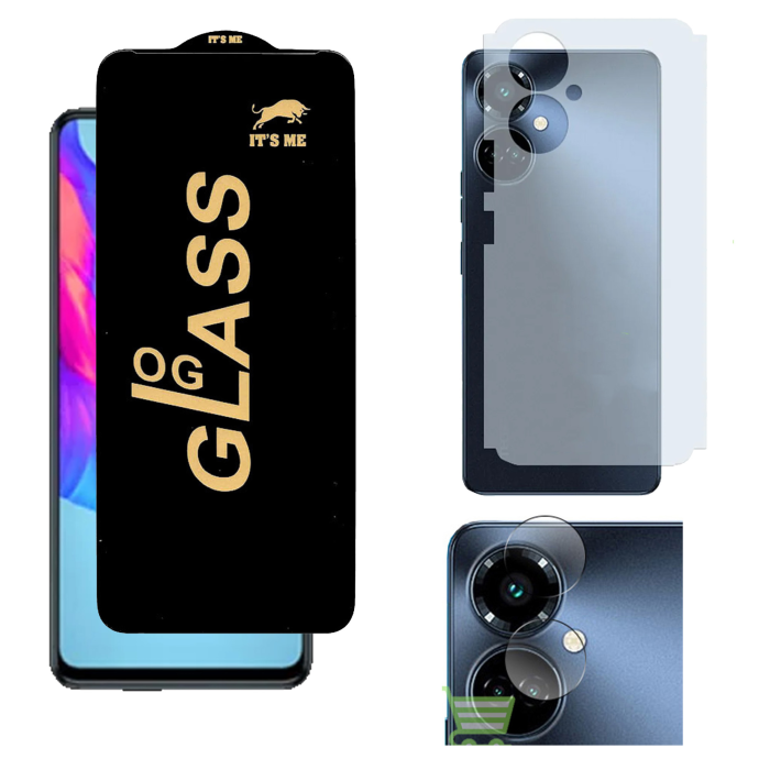 Tecno Camon 19 3-in-1 Kit: OG Glass + Carbon Back Camera Protector - Image 2 Tecno Camon 19 3-in-1 Kit: OG Glass + Carbon Back Camera Protector - Image 2