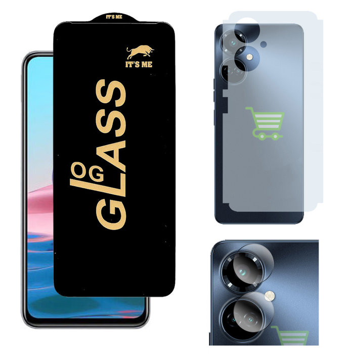 Tecno Camon 19 Pro 3-in-1 Kit: OG Glass + Carbon Back Camera Protector - Image 2 Tecno Camon 19 Pro 3-in-1 Kit: OG Glass + Carbon Back Camera Protector - Image 2