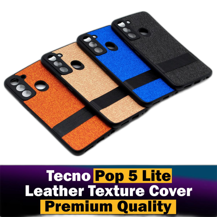 Tecno Pop 5 Lite Soft Texture Leather Style Mobile Cover - Image 2 Tecno Pop 5 Lite Soft Texture Leather Style Mobile Cover - Image 2