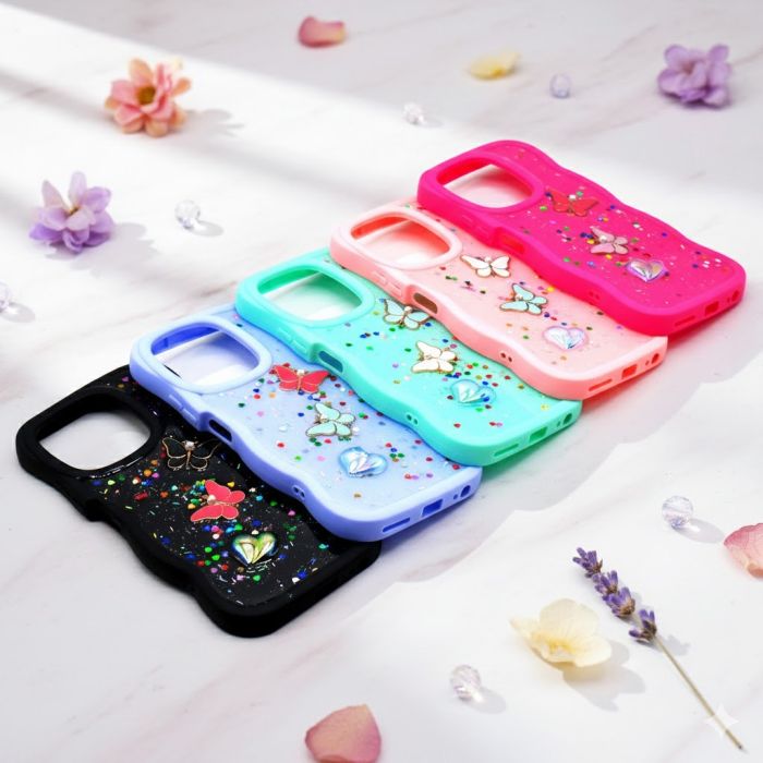 Tecno Spark 10 Pro Glitter Butterfly Style Mobile Cover - Image 2 Tecno Spark 10 Pro Glitter Butterfly Style Mobile Cover - Image 2