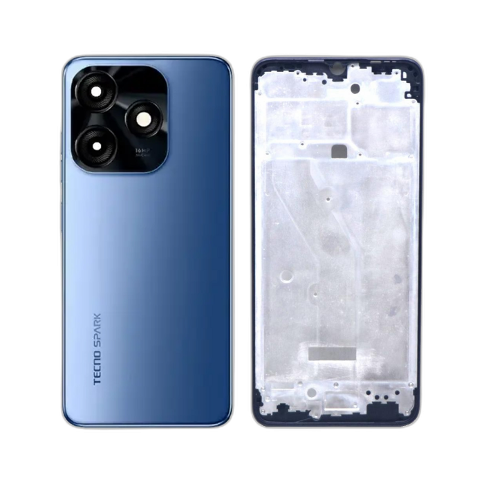 Tecno Spark 10C Rear Complete Body Casing Housing Replacement For Spark 10C - Blue - Image 2 Tecno Spark 10C Rear Complete Body Casing Housing Replacement For Spark 10C - Blue - Image 2