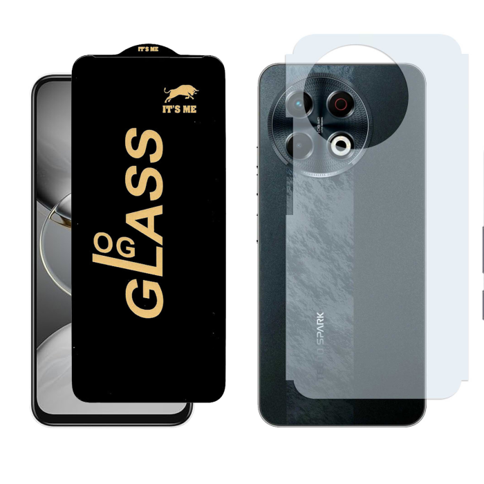 Tecno Spark 30 Pro Combo: OG Glass Screen Protector + Carbon Back Skin - Image 2 Tecno Spark 30 Pro Combo: OG Glass Screen Protector + Carbon Back Skin - Image 2