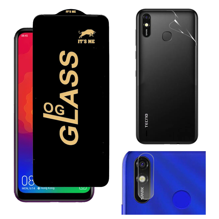 Tecno Spark 4 Lite 360° Clear Kit: OG Glass + Back Jelly Camera Guard - Image 2 Tecno Spark 4 Lite 360° Clear Kit: OG Glass + Back Jelly Camera Guard - Image 2