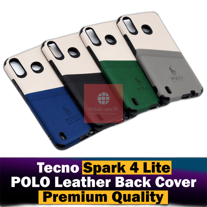 Tecno Spark 4 Lite Back Cover Leather Type Soft Spark 4 Lite Case For Boys - Image 2