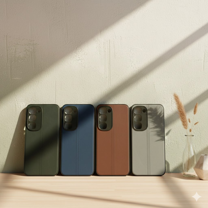 Tecno Spark 40 Pro Plus Leather Stuff Slim Cover - Image 2 Tecno Spark 40 Pro Plus Leather Stuff Slim Cover - Image 2