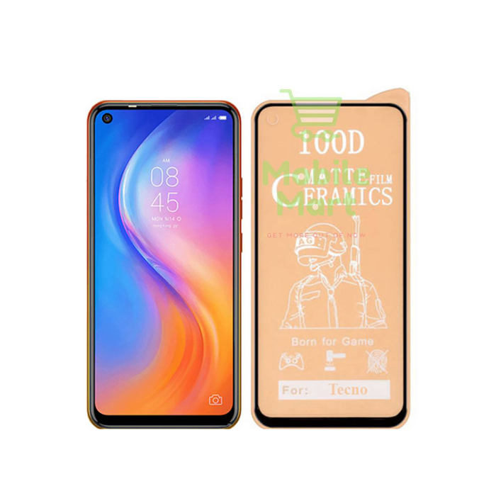 Tecno Spark 5 Pro Matte Ceramic Glass Protector For Tecno Spark 5 Pro - Image 2 Tecno Spark 5 Pro Matte Ceramic Glass Protector For Tecno Spark 5 Pro - Image 2