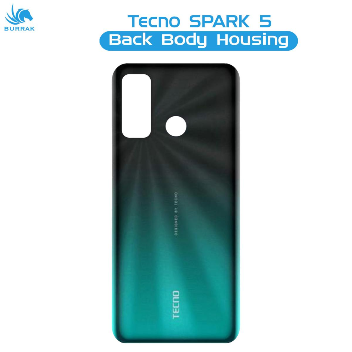 Tecno Spark 5 Rear Back Body Casing Housing Replacement Battery Back Door For Tecno Spark 5 - Green - Image 2 Tecno Spark 5 Rear Back Body Casing Housing Replacement Battery Back Door For Tecno Spark 5 - Green - Image 2