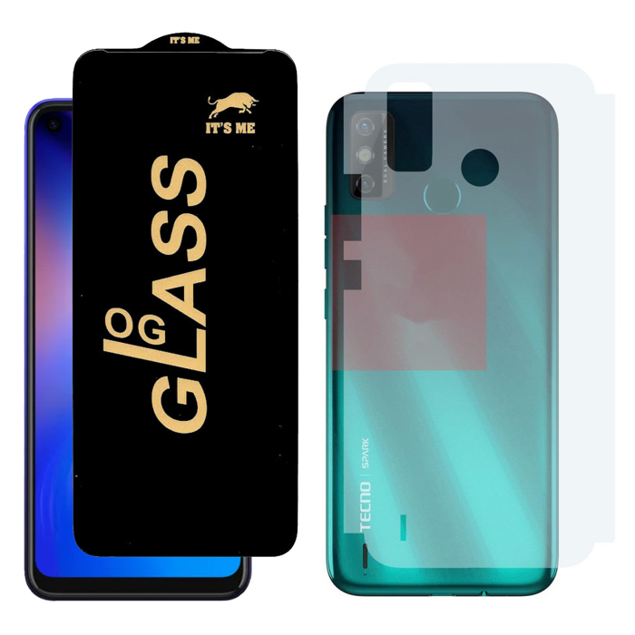 Tecno Spark 6 Go Combo: OG Glass Screen Protector + Carbon Back Skin - Image 2 Tecno Spark 6 Go Combo: OG Glass Screen Protector + Carbon Back Skin - Image 2