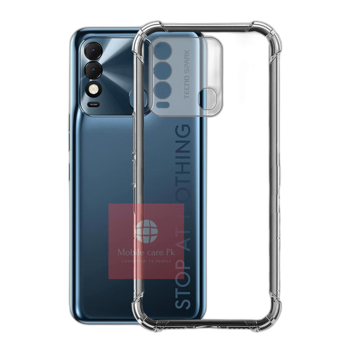 Tecno Spark 8 Transparent Anti Shock Crystal Clear Cover - Image 2 Tecno Spark 8 Transparent Anti Shock Crystal Clear Cover - Image 2