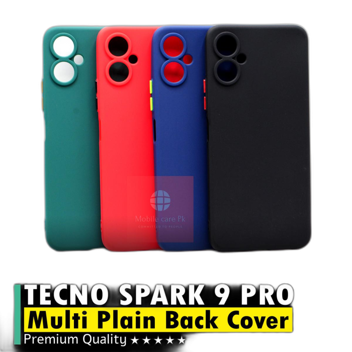 Tecno Spark 9 Pro Multicolour Soft Plain Mobile Cover - Image 2 Tecno Spark 9 Pro Multicolour Soft Plain Mobile Cover - Image 2