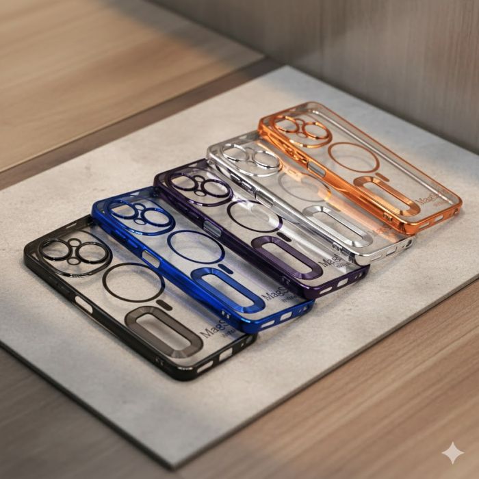 Tecno Spark GO 1 A+ Quality Back Cover Soft Multi Chrome Border Camera Protection Cover For Tecno Spark GO 1 - Image 2 Tecno Spark GO 1 A+ Quality Back Cover Soft Multi Chrome Border Camera Protection Cover For Tecno Spark GO 1 - Image 2
