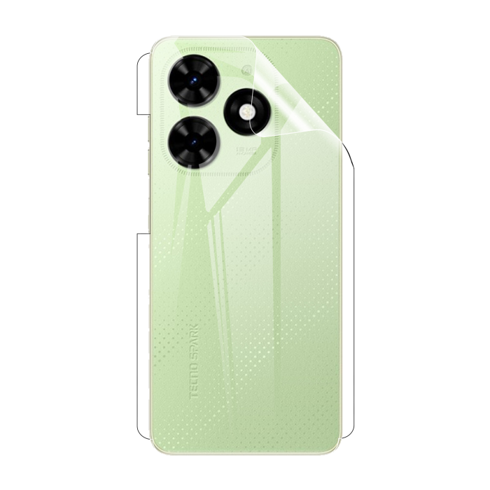Tecno Spark Go 2024 Back Clear Jelly Protector - Soft Hydrogel Film - Image 2 Tecno Spark Go 2024 Back Clear Jelly Protector - Soft Hydrogel Film - Image 2