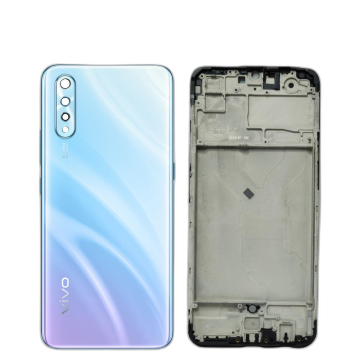 Vivo S1 Housing Middle Frame With Side Button and Camera Lens Complete Body Casing Replacement For S1 - Blue - Image 2 Vivo S1 Housing Middle Frame With Side Button and Camera Lens Complete Body Casing Replacement For S1 - Blue - Image 2