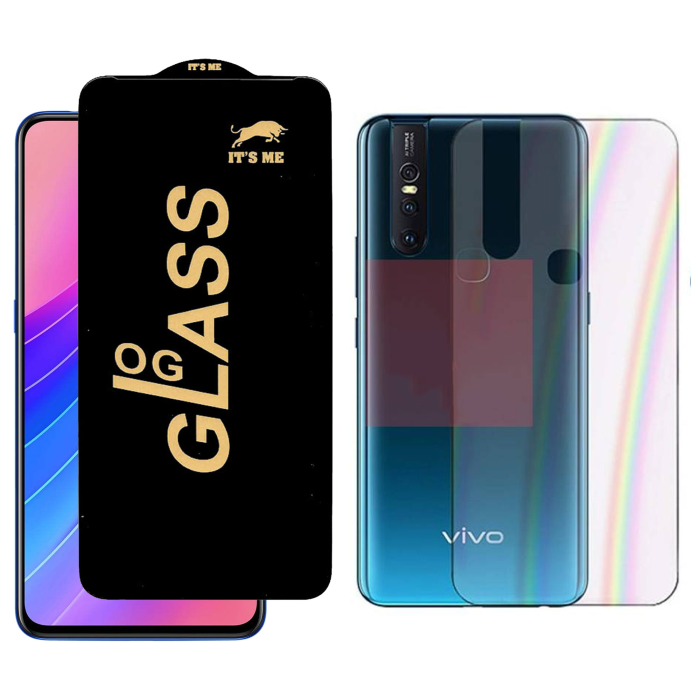 Vivo V15 Protection Pack: OG Glass + Clear Back Jelly Film - Image 2 Vivo V15 Protection Pack: OG Glass + Clear Back Jelly Film - Image 2