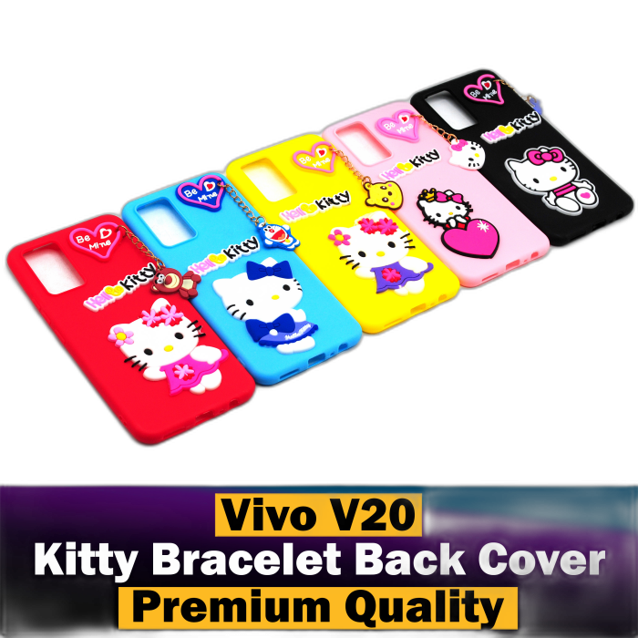 Vivo V20 Hello Kitty Braslate Chain Soft Mobile Cover - Image 2 Vivo V20 Hello Kitty Braslate Chain Soft Mobile Cover - Image 2