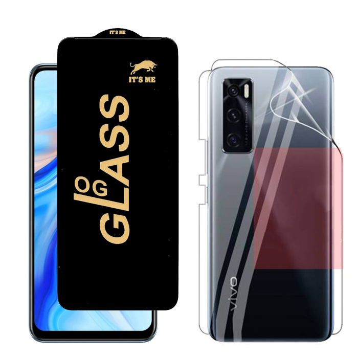 Vivo V20 SE Protection Pack: OG Glass + Clear Back Jelly Film - Image 2 Vivo V20 SE Protection Pack: OG Glass + Clear Back Jelly Film - Image 2