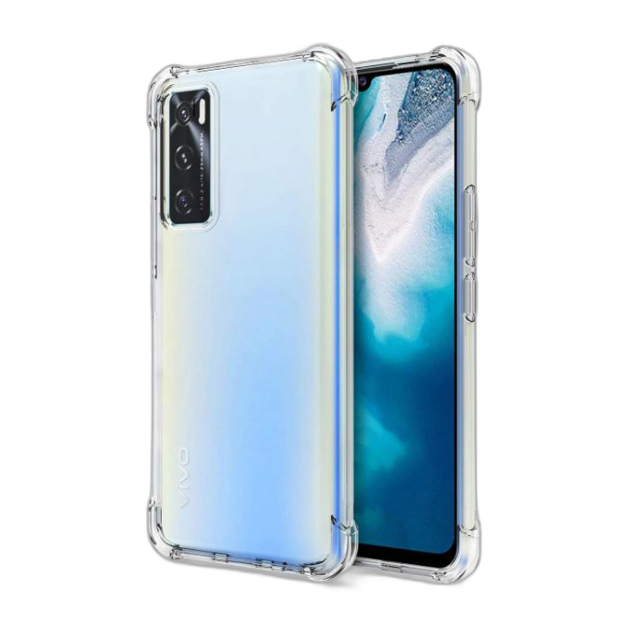 Vivo V20 SE Transparent Extra Bumper Anti Shock Soft Crystal Clear Case - Image 2 Vivo V20 SE Transparent Extra Bumper Anti Shock Soft Crystal Clear Case - Image 2