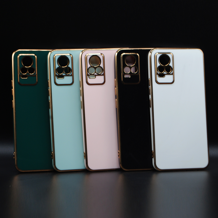 Vivo V21E Soft Multi Golden Border Camera Protection Cover - Image 2 Vivo V21E Soft Multi Golden Border Camera Protection Cover - Image 2