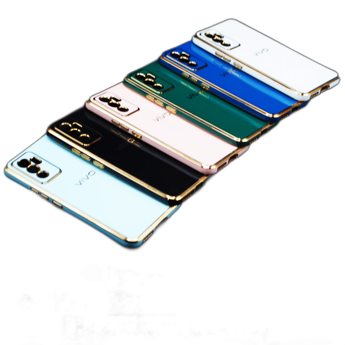 Vivo V23E Soft Multi Golden Border Camera Protection Mobile Cover - Image 2 Vivo V23E Soft Multi Golden Border Camera Protection Mobile Cover - Image 2