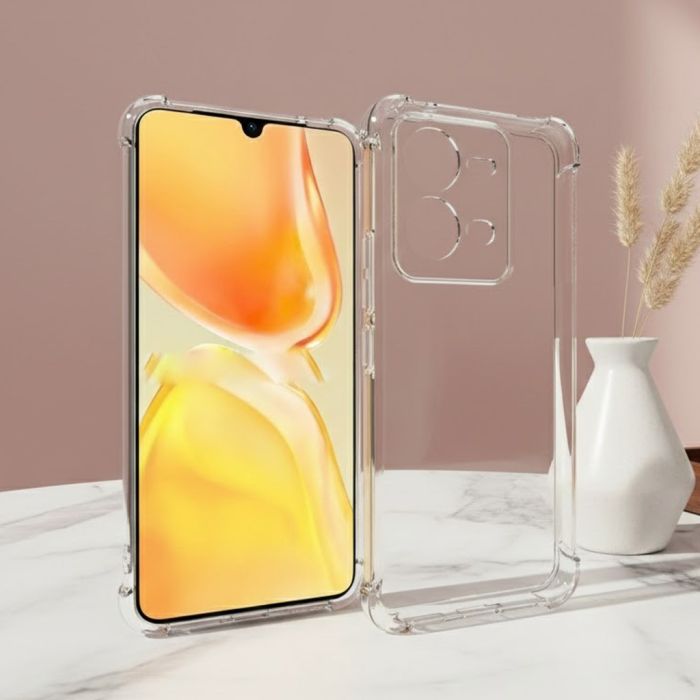 Vivo V25E Transparent Extra Bumper Anti Shock Crystal Clear Case - Image 2 Vivo V25E Transparent Extra Bumper Anti Shock Crystal Clear Case - Image 2