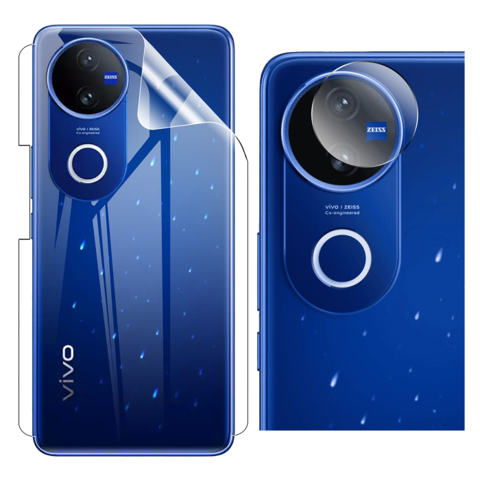 Vivo V50 Back Clear Jelly Protector Soft Film Protection Hydrogel + Rear Camera 9H Gorilla Flexible Protectior - Image 2