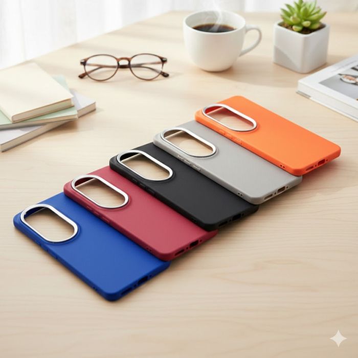 Vivo V50 Soft Ring Leather Texture Cover - Image 2 Vivo V50 Soft Ring Leather Texture Cover - Image 2