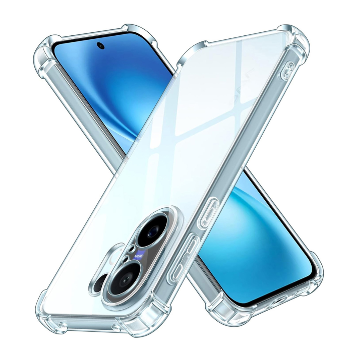 Vivo V60 5G Crystal Clear Anti-Shock Case Soft Transparent Cover with Extra Bumper - Image 2 Vivo V60 5G Crystal Clear Anti-Shock Case Soft Transparent Cover with Extra Bumper - Image 2