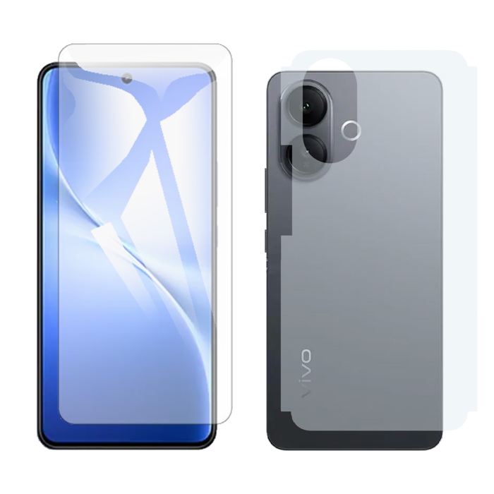 Vivo V60 Lite Combo: Polish Glass Screen Protector + Carbon Back Skin - Image 2 Vivo V60 Lite Combo: Polish Glass Screen Protector + Carbon Back Skin - Image 2