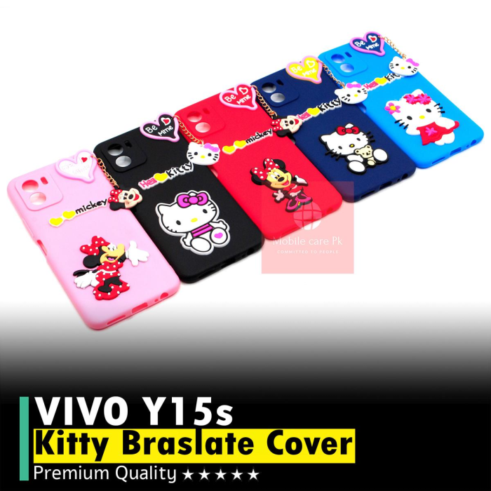 Vivo Y01 Hello Kitty Braslate Chain Soft Case For Girls - Image 2 Vivo Y01 Hello Kitty Braslate Chain Soft Case For Girls - Image 2