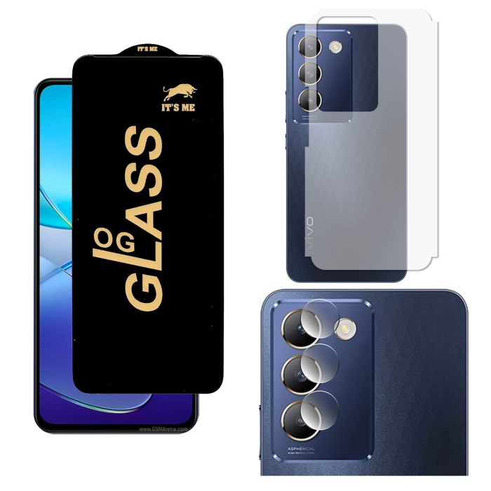 Vivo Y100 4G 3-in-1 Kit: OG Glass + Carbon Back Camera Protector - Image 2 Vivo Y100 4G 3-in-1 Kit: OG Glass + Carbon Back Camera Protector - Image 2