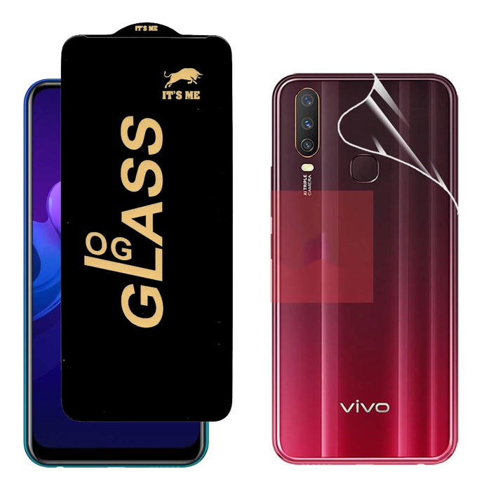 Vivo Y15 Protection Pack: OG Glass + Clear Back Jelly Film - Image 2 Vivo Y15 Protection Pack: OG Glass + Clear Back Jelly Film - Image 2