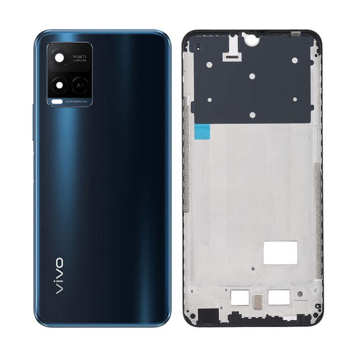 Vivo Y21 Rear Complete Body Casing Housing With Camera Lens Replacement For Vivo Y21 - Blue - Image 2 Vivo Y21 Rear Complete Body Casing Housing With Camera Lens Replacement For Vivo Y21 - Blue - Image 2
