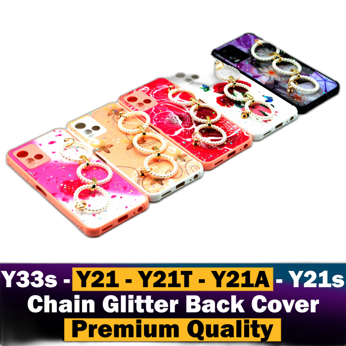 Vivo Y21A Chain Glitter Beauty Mobile Cover - Image 2 Vivo Y21A Chain Glitter Beauty Mobile Cover - Image 2