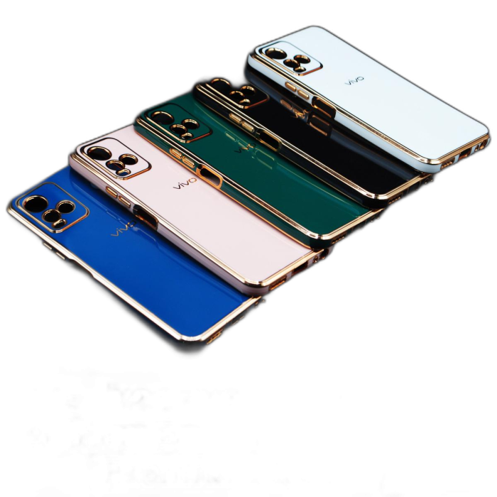 Vivo Y21A Soft Multi Golden Border Camera Protection Cover - Image 2 Vivo Y21A Soft Multi Golden Border Camera Protection Cover - Image 2