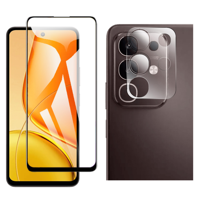 Vivo Y29 Glass Protector 5D-10D-11D-21D-9D Full Coverage + Back Rear Camera 9H Gorilla Flexible Protectior - Image 2