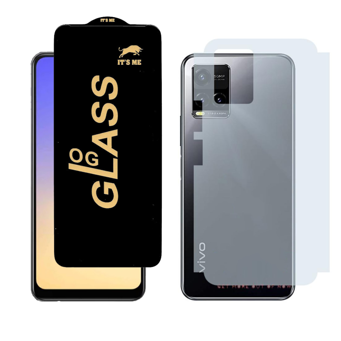 Vivo Y33s Combo: OG Glass Screen Protector + Carbon Back Skin - Image 2 Vivo Y33s Combo: OG Glass Screen Protector + Carbon Back Skin - Image 2