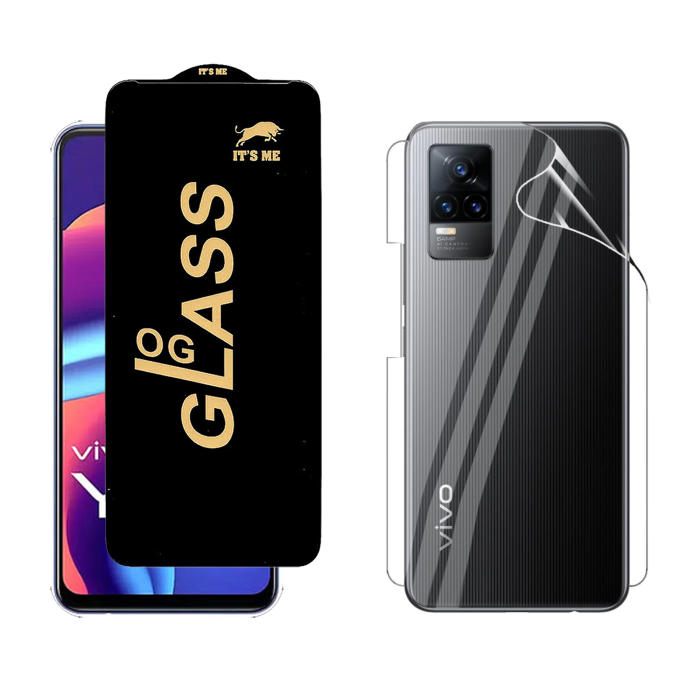 Vivo Y73 Protection Pack: OG Glass + Clear Back Jelly Film - Image 2 Vivo Y73 Protection Pack: OG Glass + Clear Back Jelly Film - Image 2