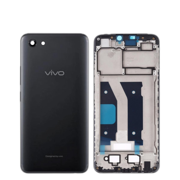 Vivo Y81 Housing Middle Frame With Side Button and Camera Lens Complete Body Casing Replacement For Y81 - Black - Image 2 Vivo Y81 Housing Middle Frame With Side Button and Camera Lens Complete Body Casing Replacement For Y81 - Black - Image 2